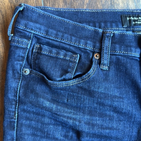 Banana Republic Slim Boot Cut jeans size 8 dark wash (G16) - Picture 4 of 7